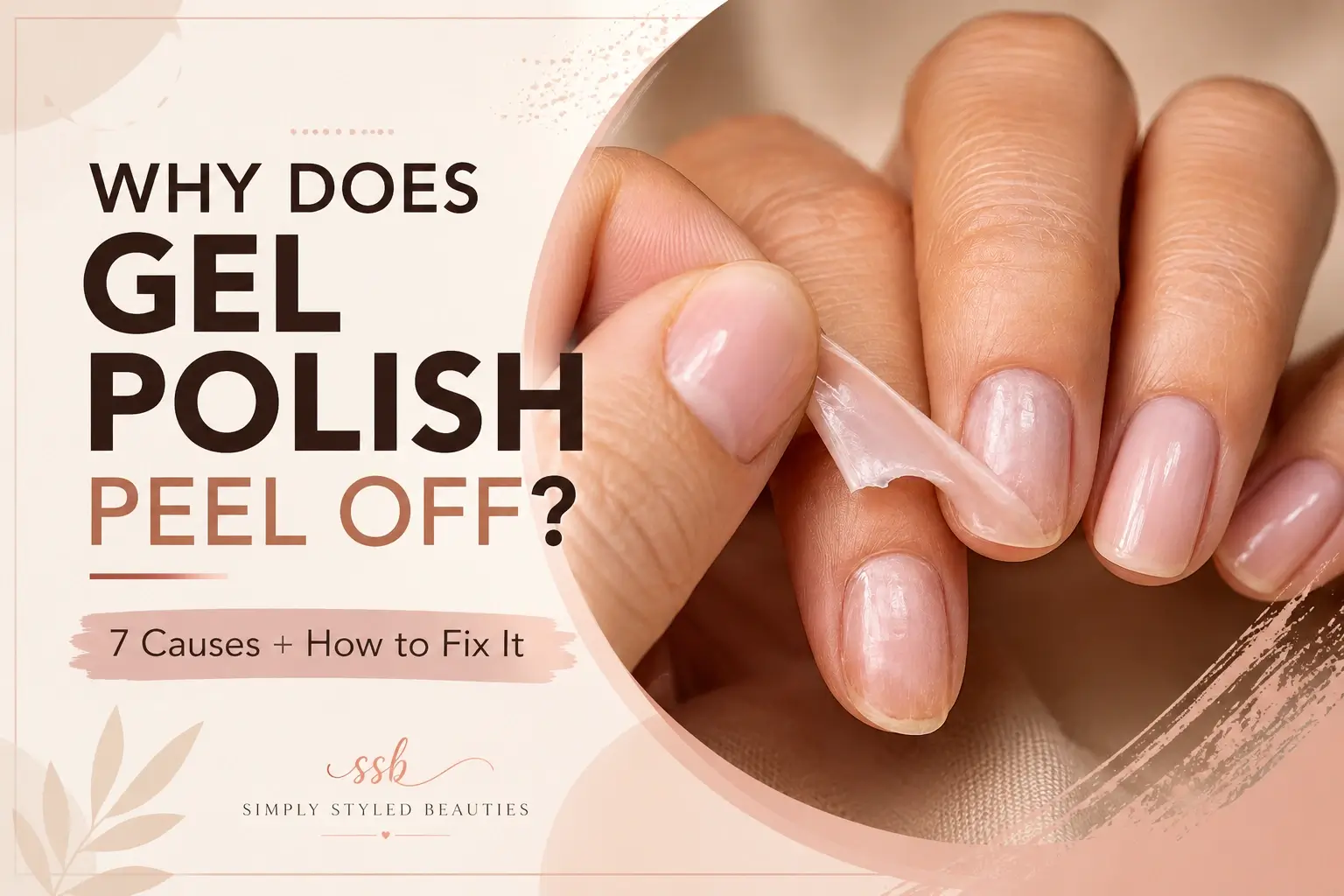 Home 8 Why Does Gel Polish Peel Off in one piece from a natural nail