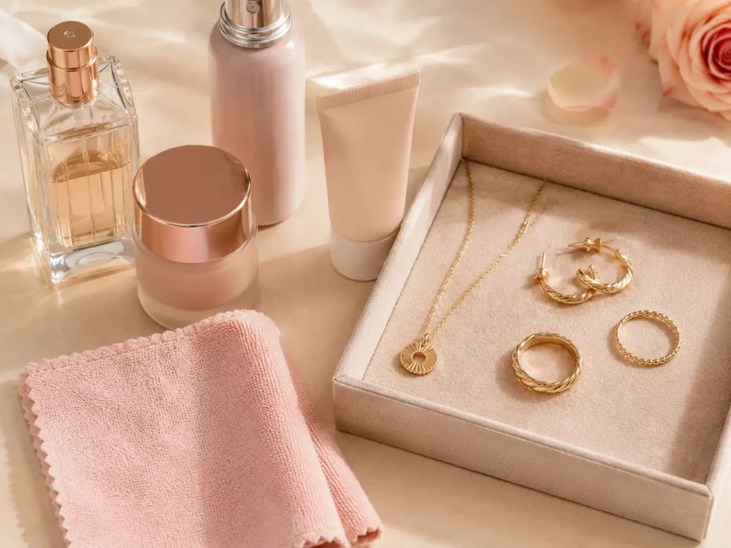 Everyday habits that help prevent gold-plated jewelry from tarnishing