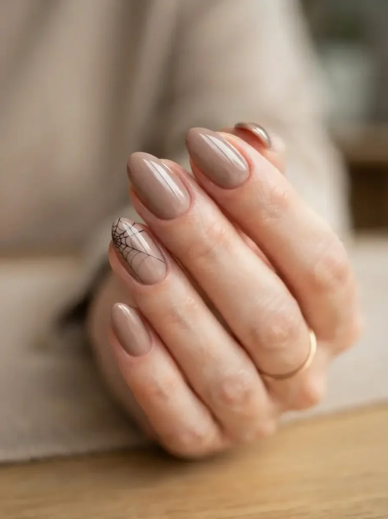 Halloween Nails 2026: 30+ Cute, Classy & Spooky Designs 12 classy Halloween nails with subtle spiderweb accent
