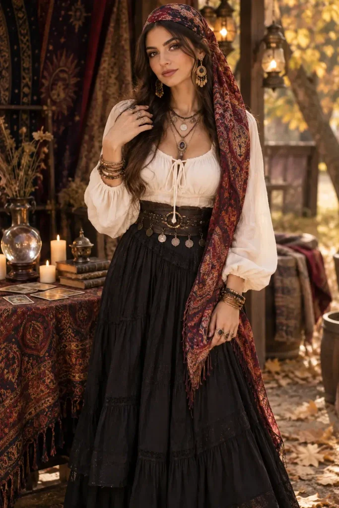 Simple Halloween costume accessories that transform an everyday outfit
