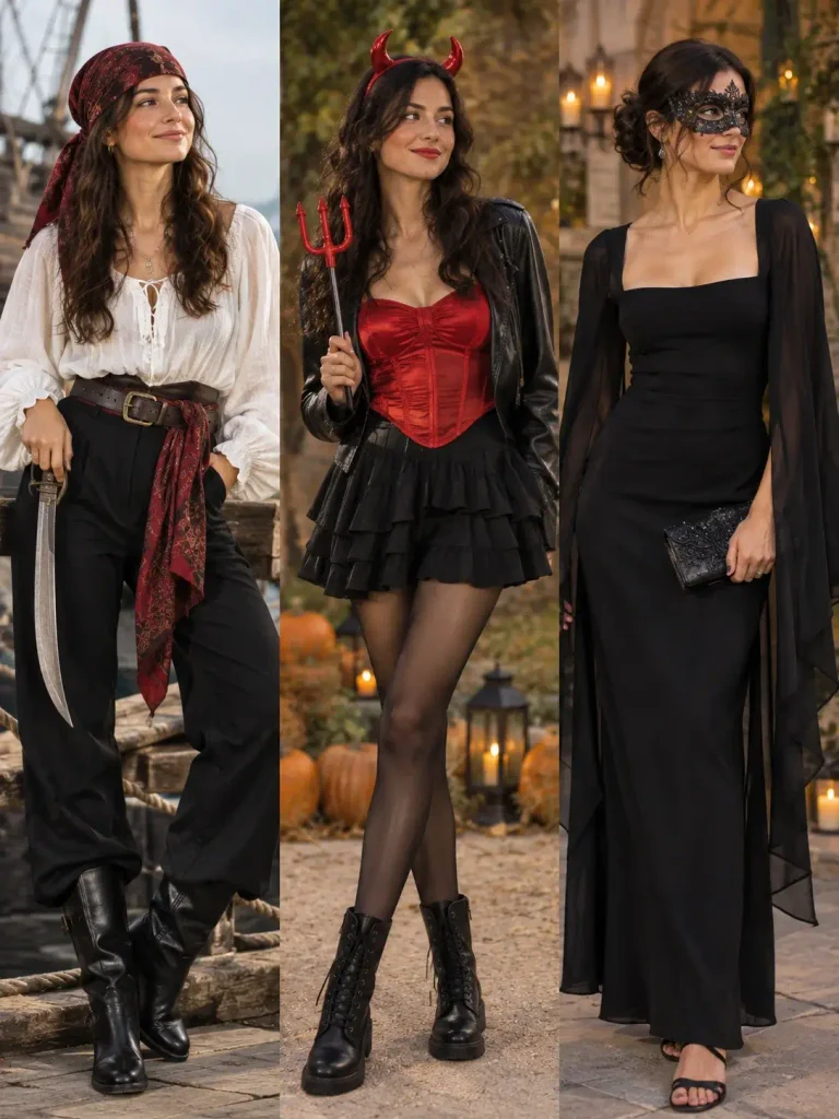 Halloween costume ideas made with normal clothes already in your wardrobe