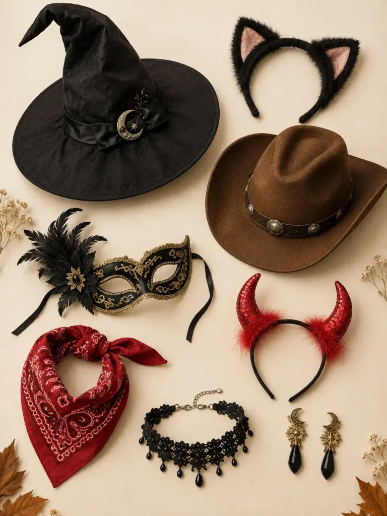 Last-minute Halloween costume ideas for women using simple clothing and accessories